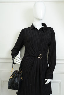 Fendi Black FF Embossed Mon Tresor Mini Bucket Bag