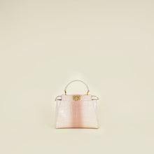 Fendi Nude Peach Ombre Crocodile Mini Peekaboo Bag