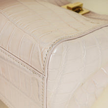 Fendi Nude Peach Ombre Crocodile Mini Peekaboo Bag
