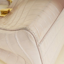 Fendi Nude Peach Ombre Crocodile Mini Peekaboo Bag