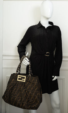 Fendi Tobacco Zucca Mia Large Bag