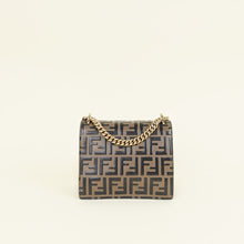 Fendi Tobacco FF Embossed U Kan Chain Small Shoulder Bag