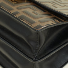 Fendi Tobacco FF Embossed U Kan Chain Small Shoulder Bag