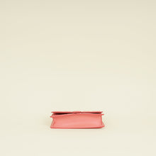 Fendi Peach Pink FF Motif Baguette Wallet on Chain