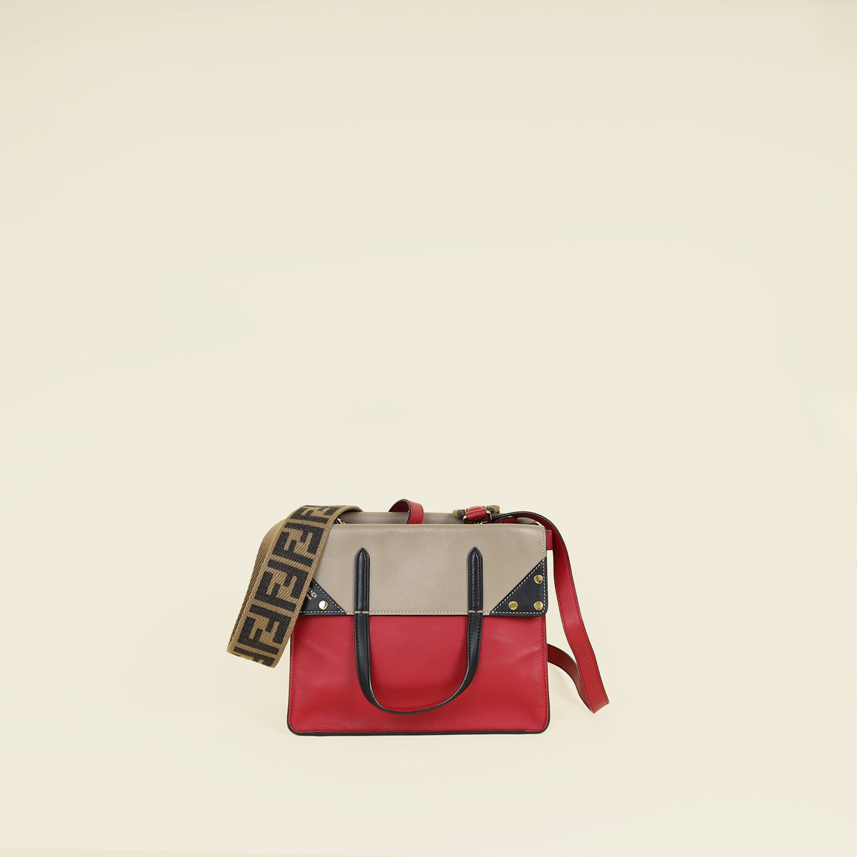Fendi Tricolor Grace Flip Medium Bag
