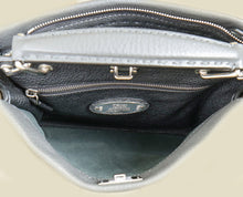 Fendi Grey Selleria Peekaboo Iconic Fit Mini Satchel Bag