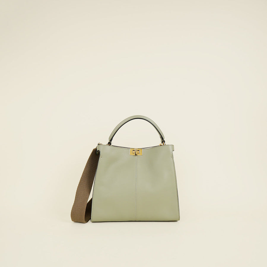 Fendi Light Celadon Green Peekaboo X-Lite Bag