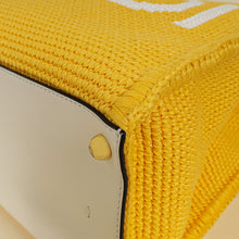 Fendi Mimosa Panna Cotton Crochet Sunshine Shopping Tote Bag