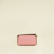 Fendi Bicolor FF Embroidery Baguette Medium Bag