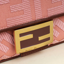 Fendi Bicolor FF Embroidery Baguette Medium Bag