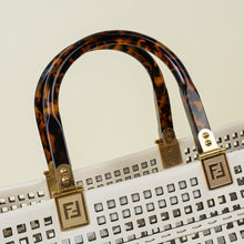 Fendi Ivory Sunshine Medium Shopping Tote Bag