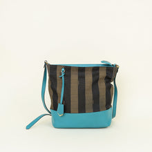 Fendi Bicolor Pequin Hobo Bag