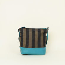 Fendi Bicolor Pequin Hobo Bag