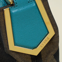 Fendi Bicolor Pequin Hobo Bag