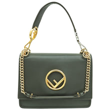 Fendi Olive Green Kan I F Logo Shoulder Bag