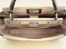 Fendi Bicolor Peekaboo Mini Lizard Bag