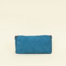 Fendi Teal Baguette Large Satchel Bag