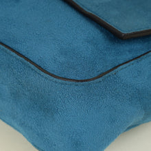 Fendi Teal Baguette Large Satchel Bag