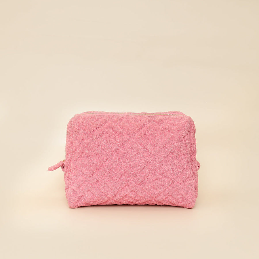 Fendi Lollypop FF 1974 Embossed Medium Trapezoid Beauty Pouch