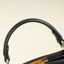 Fendi Blue Denim Bird Beaded Mini Peekaboo Bag
