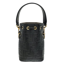 Fendi Black FF Embossed Mon Tresor Mini Bucket Bag