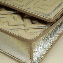 Fendi Metallic Gold Baguette Wallet On Chain