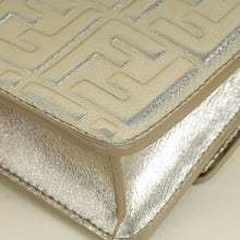 Fendi Metallic Gold Baguette Wallet On Chain