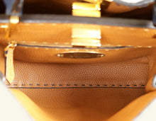 Fendi Navy Blue Peekaboo Selleria Essentially Mini Bag