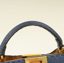 Fendi Navy Blue Peekaboo Selleria Essentially Mini Bag