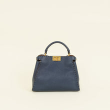 Fendi Navy Blue Peekaboo Selleria Essentially Mini Bag