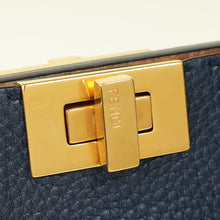 Fendi Navy Blue Peekaboo Selleria Essentially Mini Bag