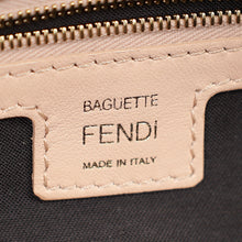 Fendi Peach FF Embossed Baguette Medium Bag
