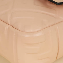 Fendi Peach FF Embossed Baguette Medium Bag
