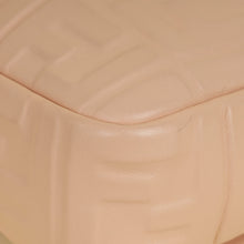 Fendi Peach FF Embossed Baguette Medium Bag