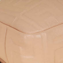 Fendi Peach FF Embossed Baguette Medium Bag