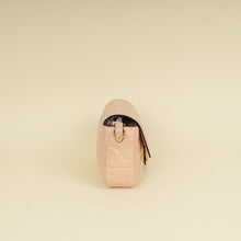 Fendi Peach FF Embossed Baguette Medium Bag
