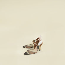 Fendi Multicolor Colibri Mesh Slingback Pump 38