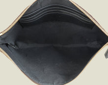 Fendi Brown FF Logo Large Flat Wristlet Pouch