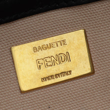 Fendi Peach FF Embroidery Baguette Medium Bag