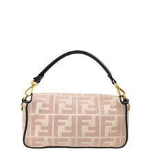 Fendi Peach FF Embroidery Baguette Medium Bag