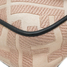 Fendi Peach FF Embroidery Baguette Medium Bag