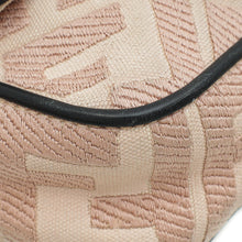 Fendi Peach FF Embroidery Baguette Medium Bag