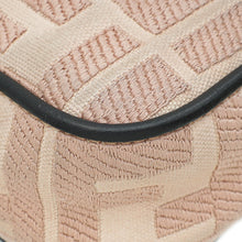 Fendi Peach FF Embroidery Baguette Medium Bag