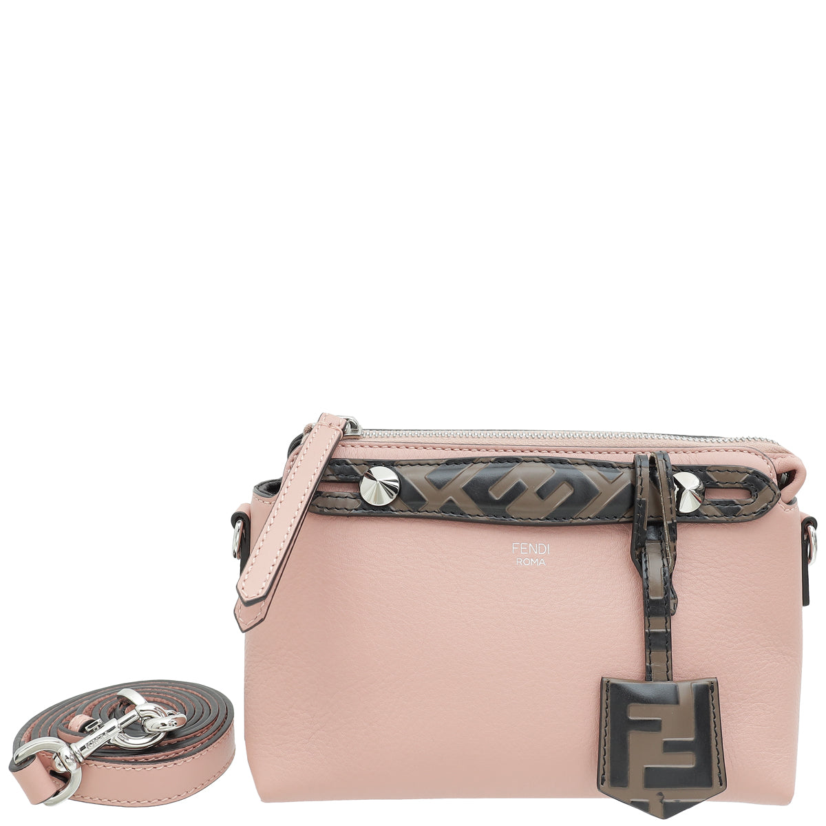 Fendi Bicolor Zucca By The Way Boston Mini Bag