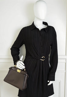 Fendi Dark Chocolate Peekaboo Mini Bag