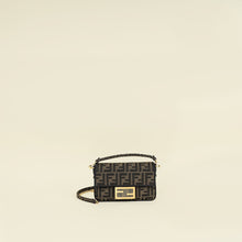 Fendi Tobacco FF Zucca Mini Baguette Bag