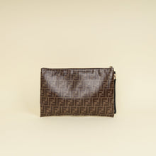 Fendi Brown FF Large Flat Wristlet Pouch