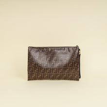 Fendi Brown FF Large Flat Wristlet Pouch