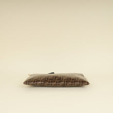 Fendi Brown FF Large Flat Wristlet Pouch