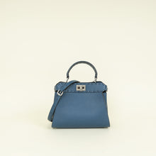 Fendi Navy Blue Selleria Mini Peekaboo Bag